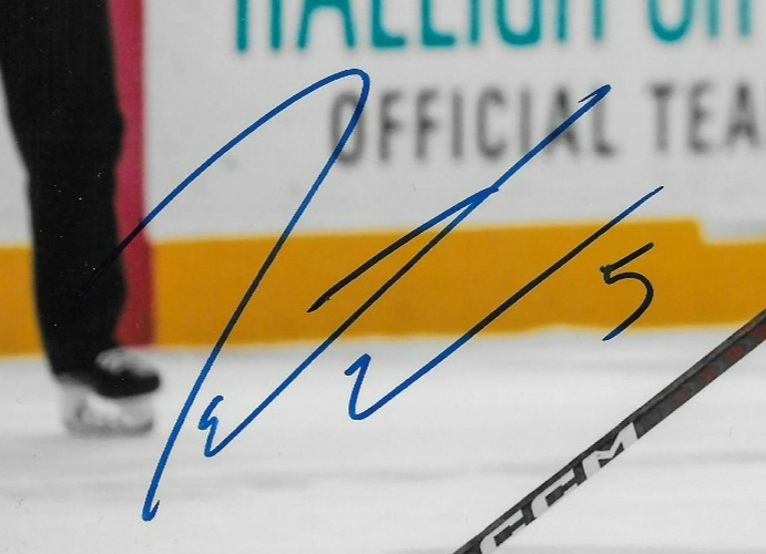 Signed Jalen Chatfield Carolina Hurricanes Autographed 8x10 Photo #1 Original