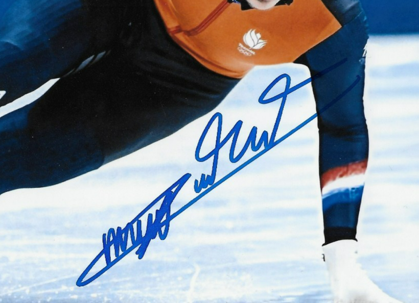 Signed Melle Van't Wout 2026 Milano Olympics Speed Skating 8x10 Photo 1 Original