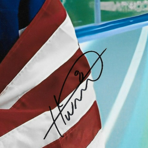 Signed Haley Winn Team USA Milano Winter Olympic Gold Medal 8x10 Photo #1