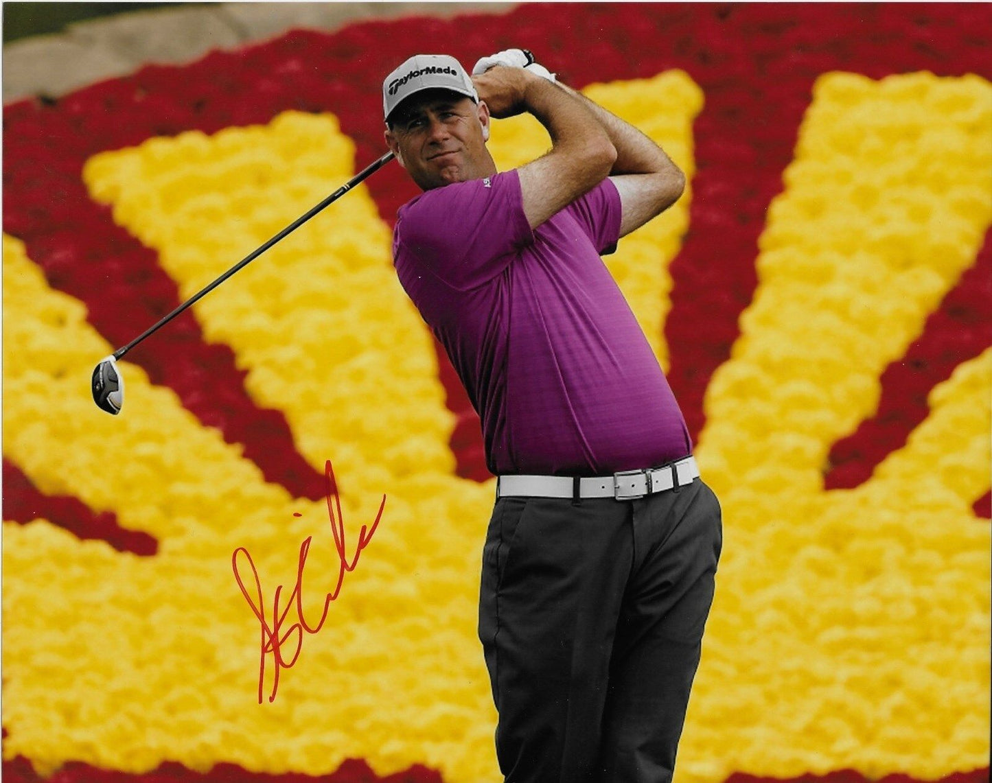 Photo 8x10 autographiée par Stewart Cink PGA Golf #5 originale
