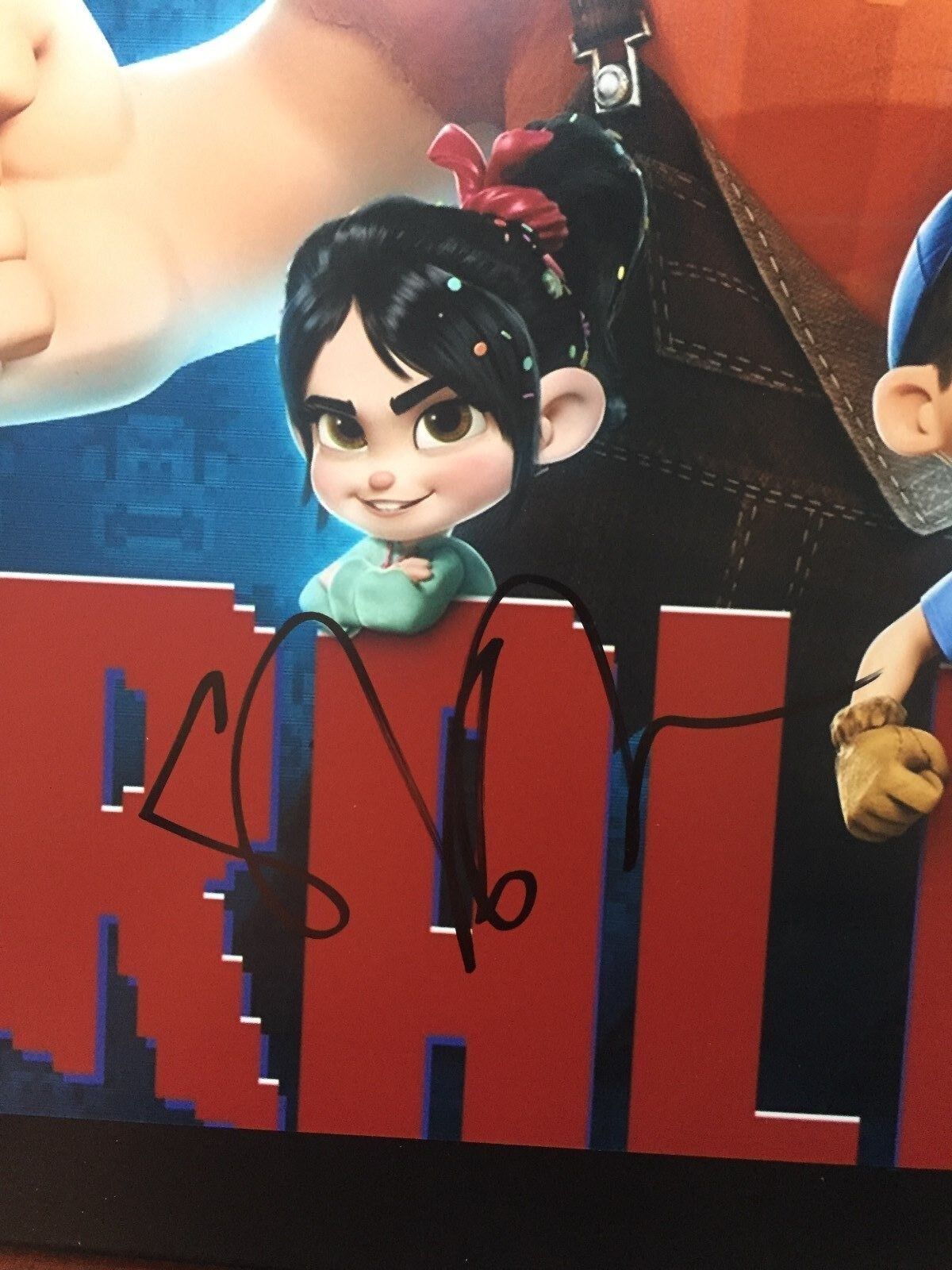 Autographed Sarah Silverman signed Wreck it Ralph 11x14 w/JSA