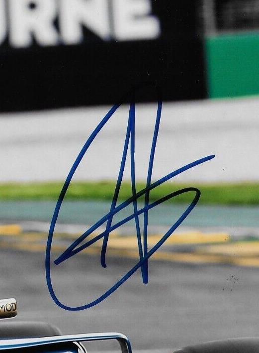 Dédicacé Sauber-Ferrari Formule 1 Antonio Giovinazzi 8x10 Photo Originale