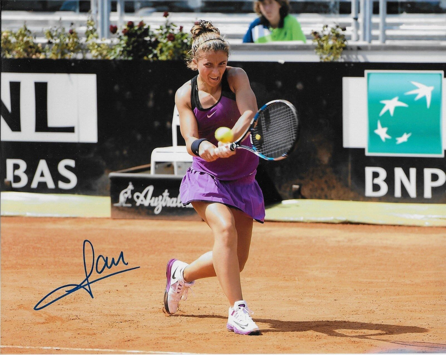 Autographed Sara Errani Tennis 8x10 Photo #4 Original