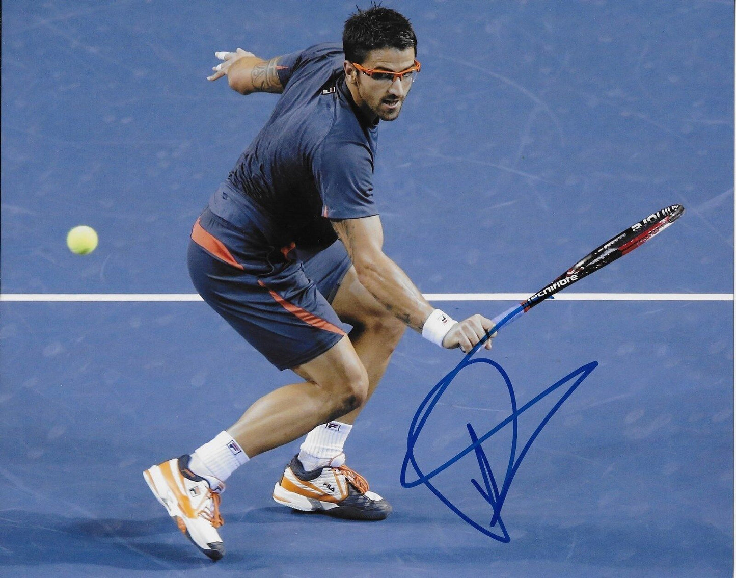 Photo originale autographiée de Janko Tipsarevic ATP Tennis 8x10
