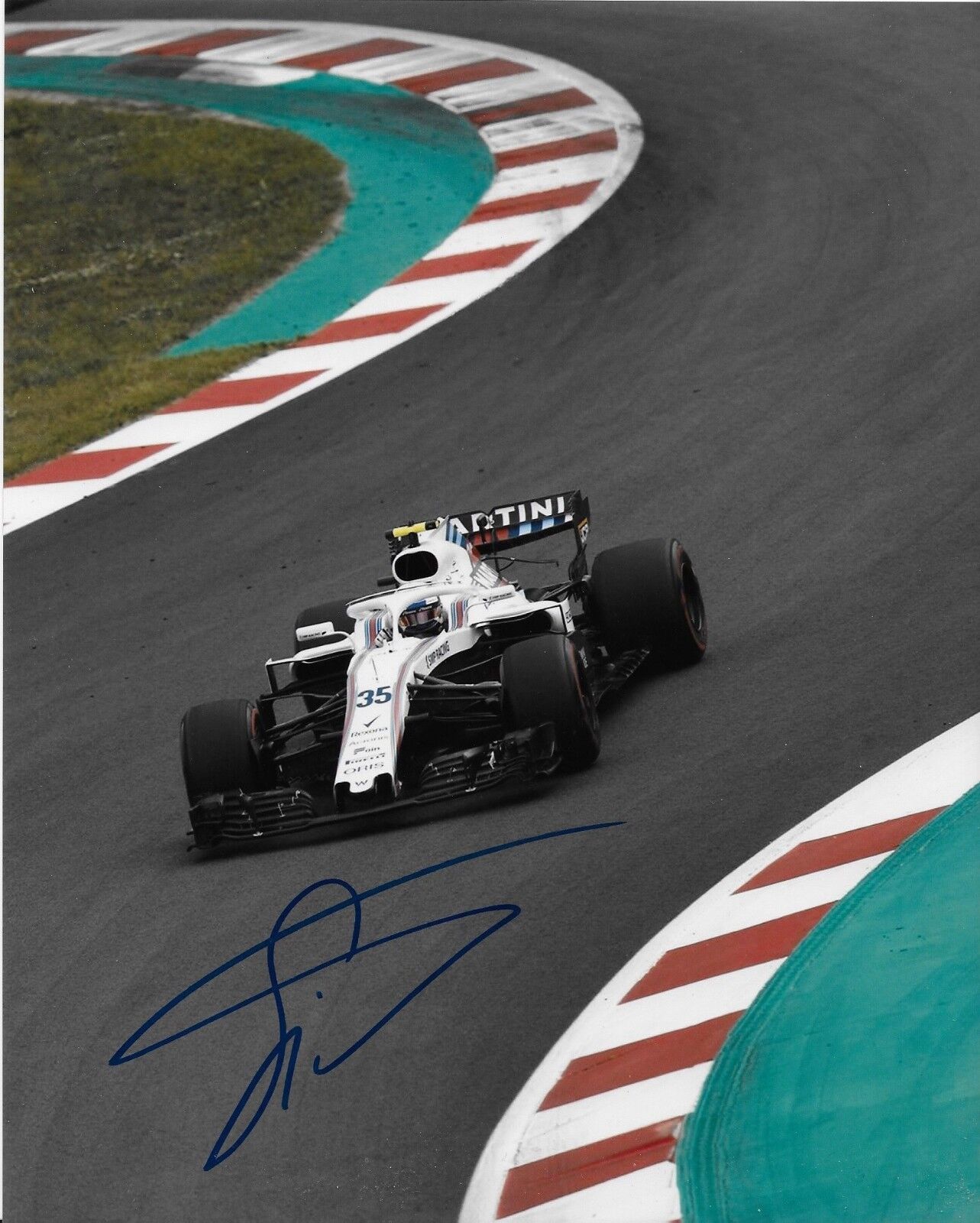 Autographed Formula 1 Williams Driver Sergey Sirotkin 8x10 Photo #3 Original