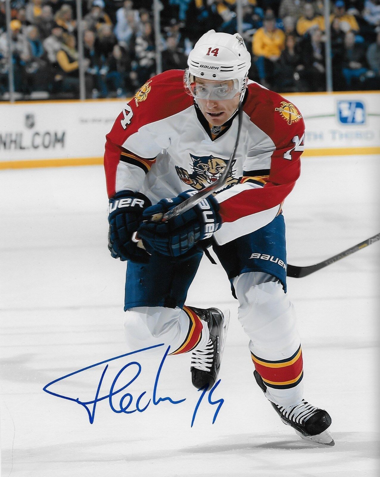 Autographed Tomas Fleischmann Florida Panthers 8x10 Photo Original