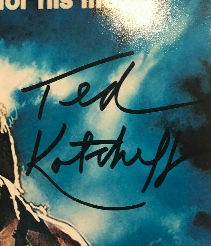 Autographed director Ted Kotcheff signed 12x18 Photo Rambo First Blood Poster