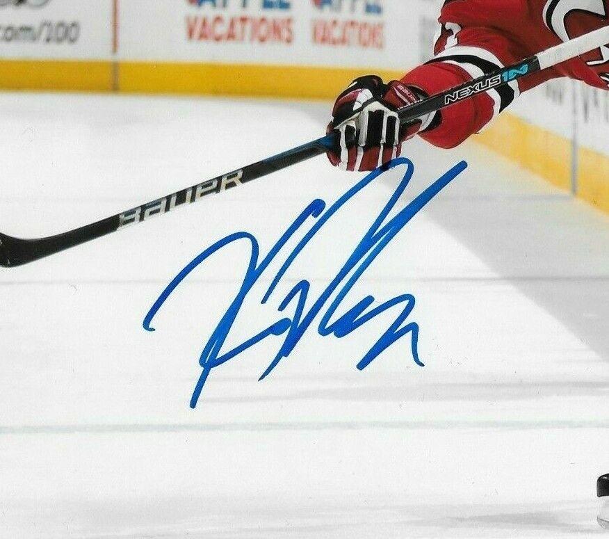 Photo autographiée de Kyle Palmieri des Devils du New Jersey 8x10 Original #2
