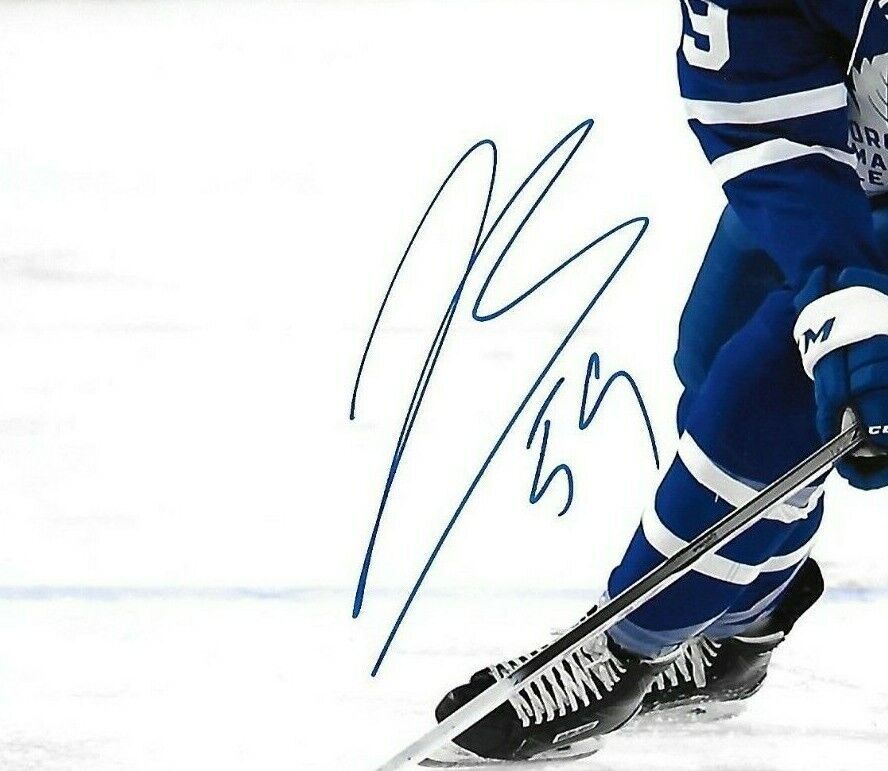 Photo autographiée de Jeremy Bracco des Maple Leafs de Toronto, format 8 x 10, AHL Marlies Original