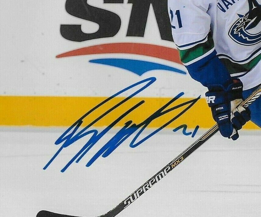 Autographed Vancouver Canucks Brandon Sutter 8x10 Photo Original