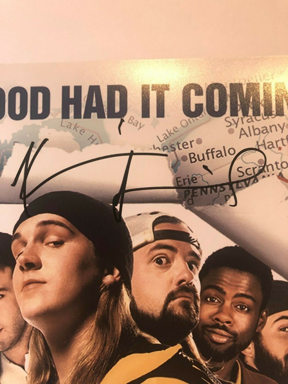 Autographed Kevin Smith signed 12x18 Photo Jay and Silent Bob Strike Back Poster
