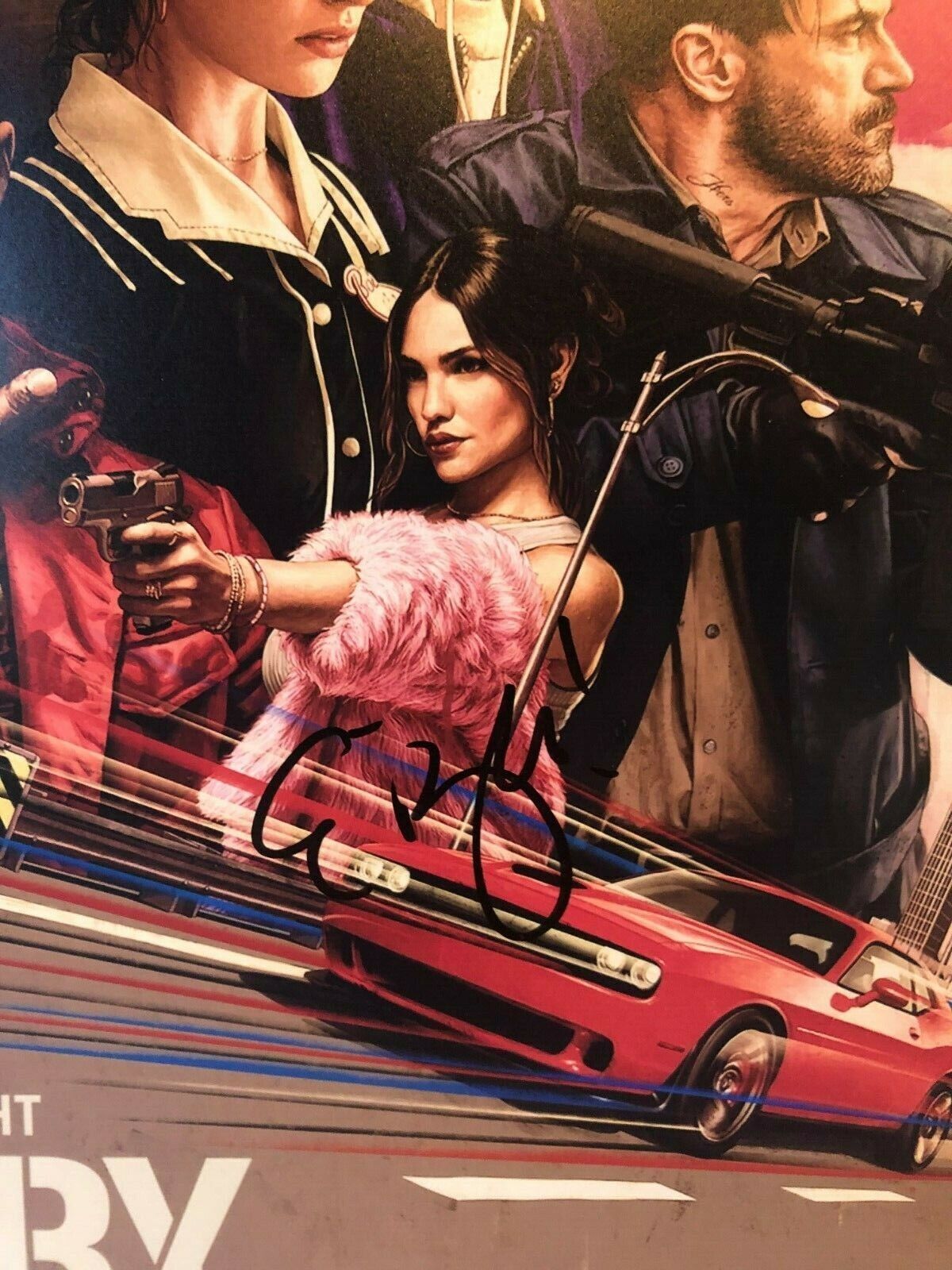 Autographed Eiza Gonzalez signed 12x18 Photo Baby Driver Movie Poster