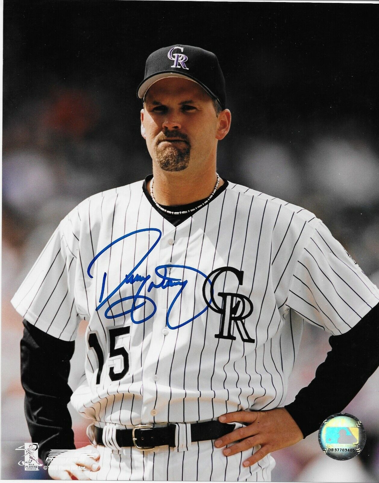Autographed Colorado Rockies Denny Neagle 8x10 Photo Original