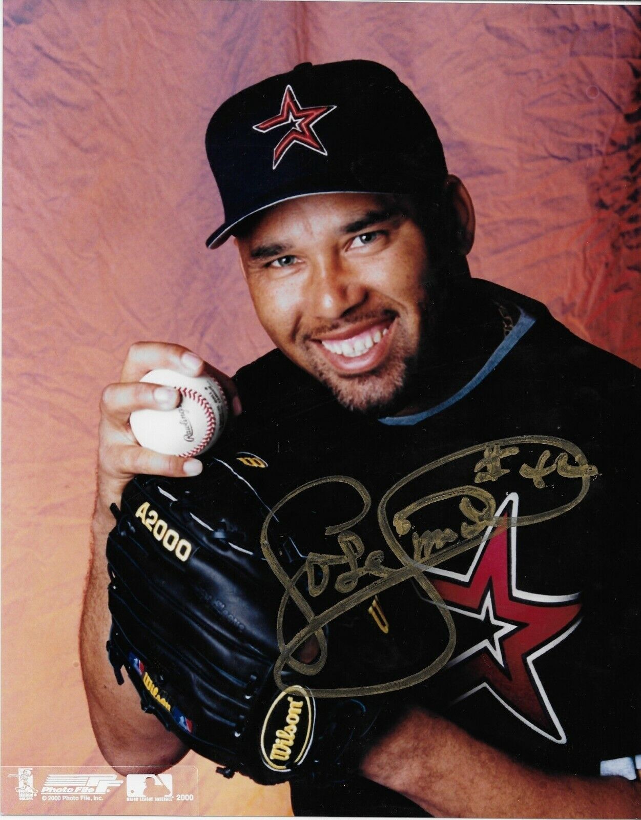 Autographed Houston Astros Jose Lima 8x10 Photo Original