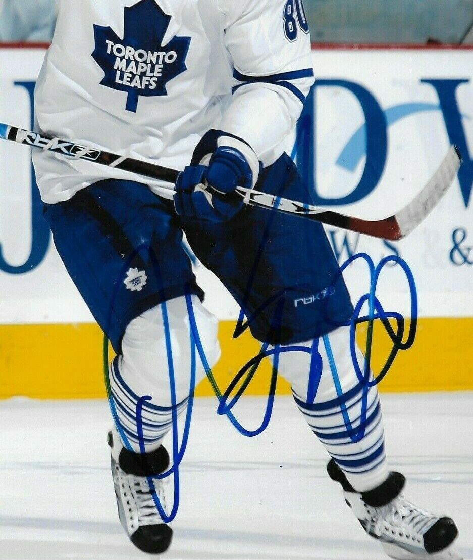 Autographed Toronto Maple Leafs Nik Antropov 8x10 Photo Original