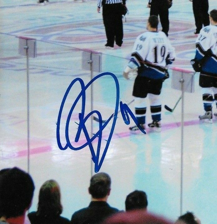 Auto. Washington Capitals Steve Eminger Brandon Witt Matt Bradley 8x10 Photo