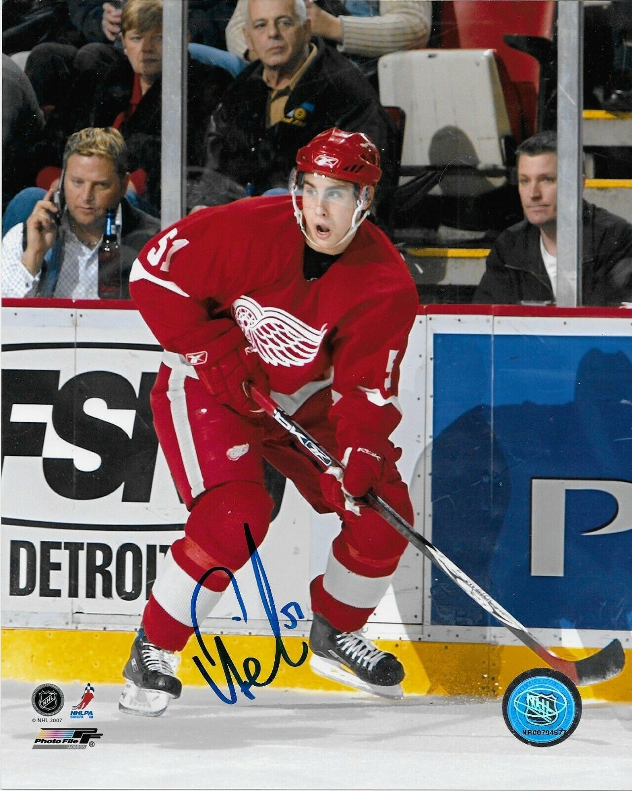 Autographed Detroit Red Wings Valtteri Filppula 8x10 Photo Original