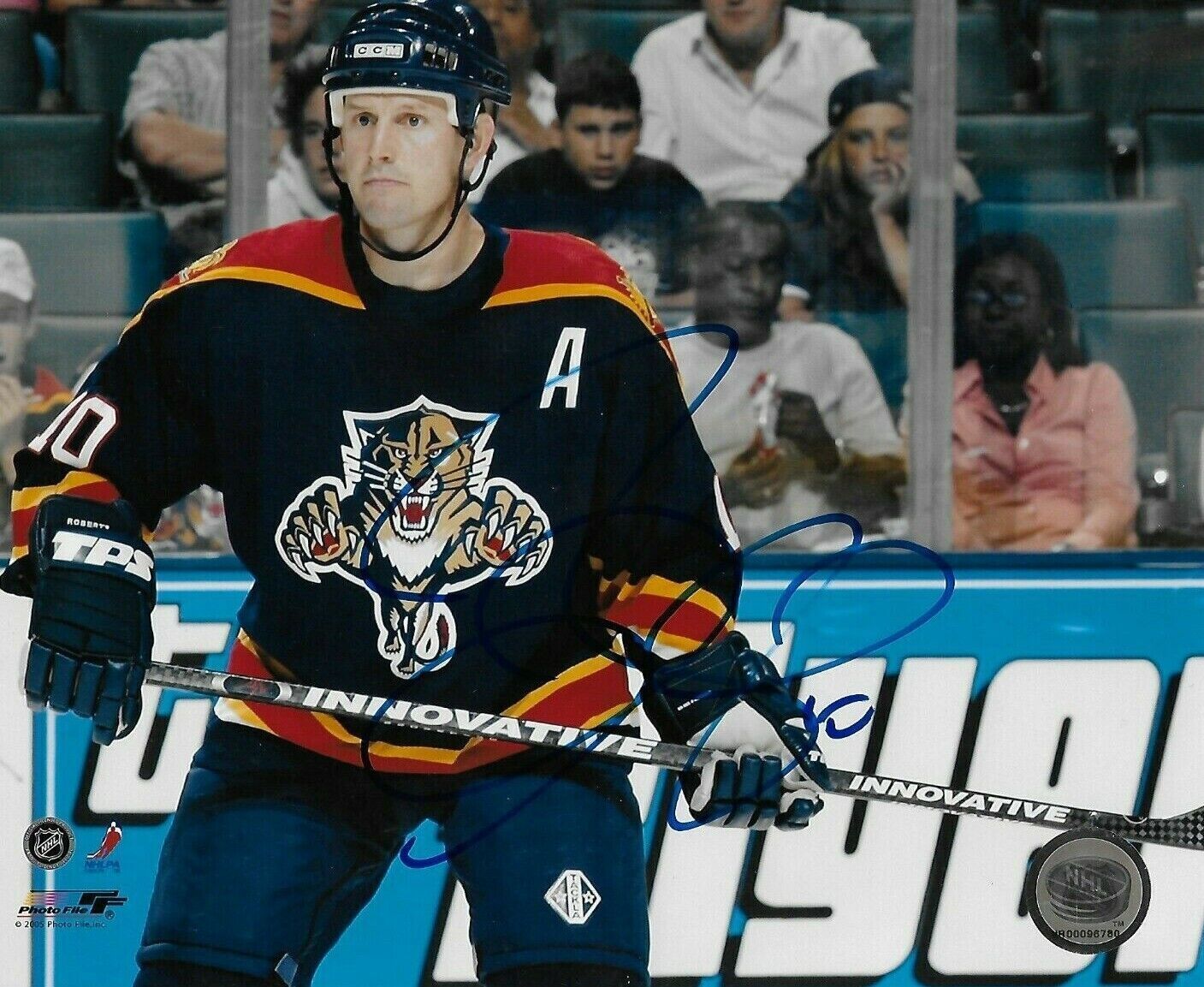 Autographed Florida Panthers Gary Roberts 8x10 Photo Original