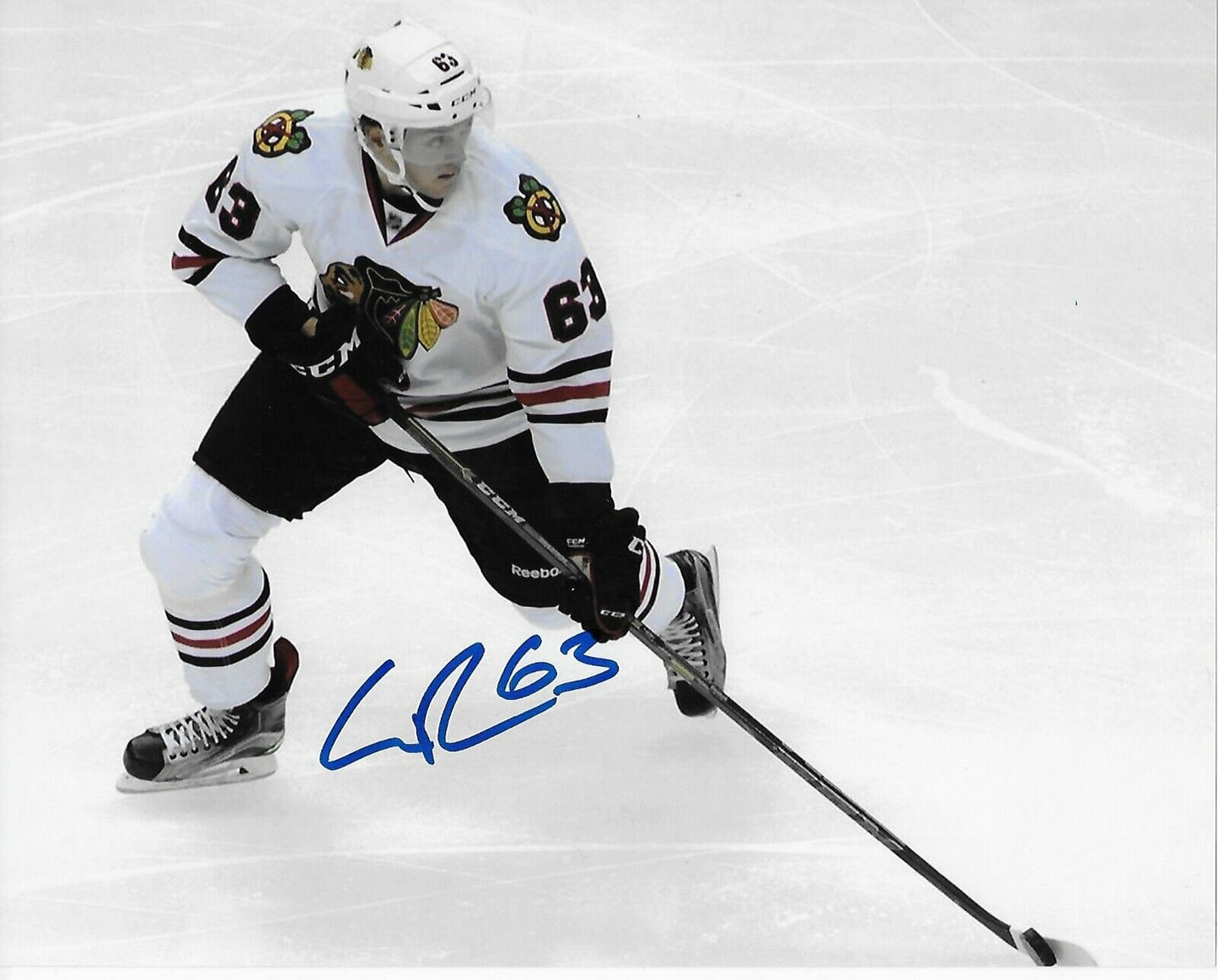 Autographed Chicago Blackhawks Carl Dahlstrom 8x10 Photo Original