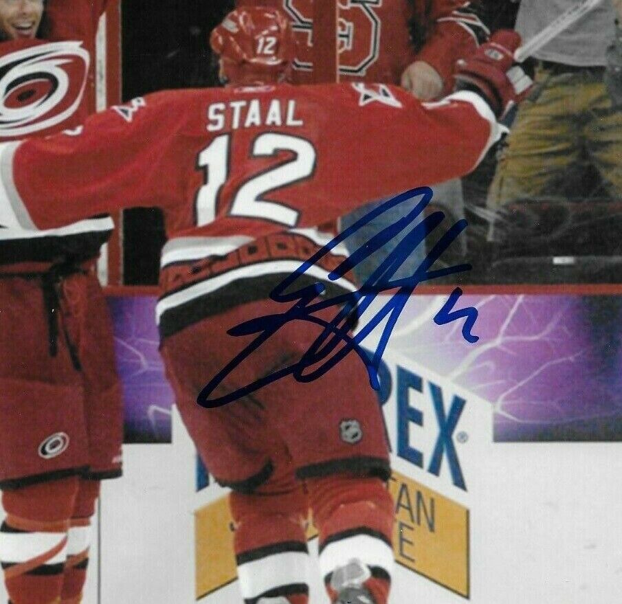 Autographed Carolina Hurricanes Eric Staal 8x10 Photo Original