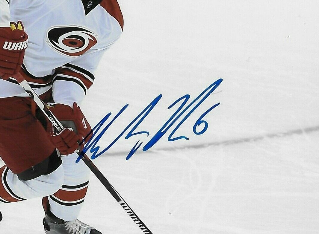 Autographed Carolina Hurricanes Klas Dahlbeck 8x10 Photo Original