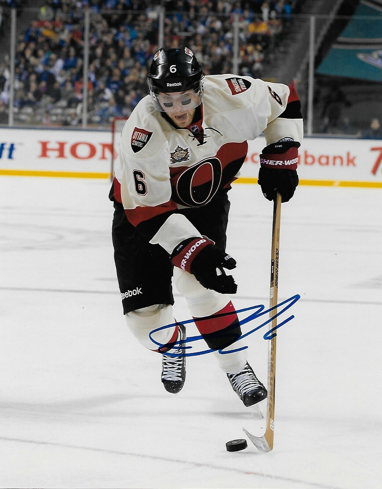 Autographed Ottawa Senators Bobby Ryan 8x10 Photo Original