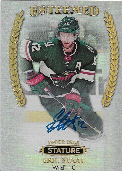 2019-20 Upper Deck Stature Eric Staal Esteemed Autographed E-19 1:84 packs