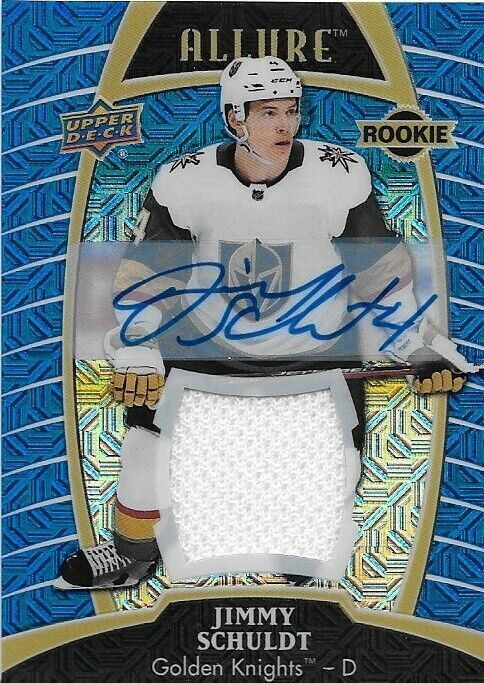 2019-20 Upper Deck Allure Jimmy Schuldt Rookie Autographed Jersey Relic 36/99