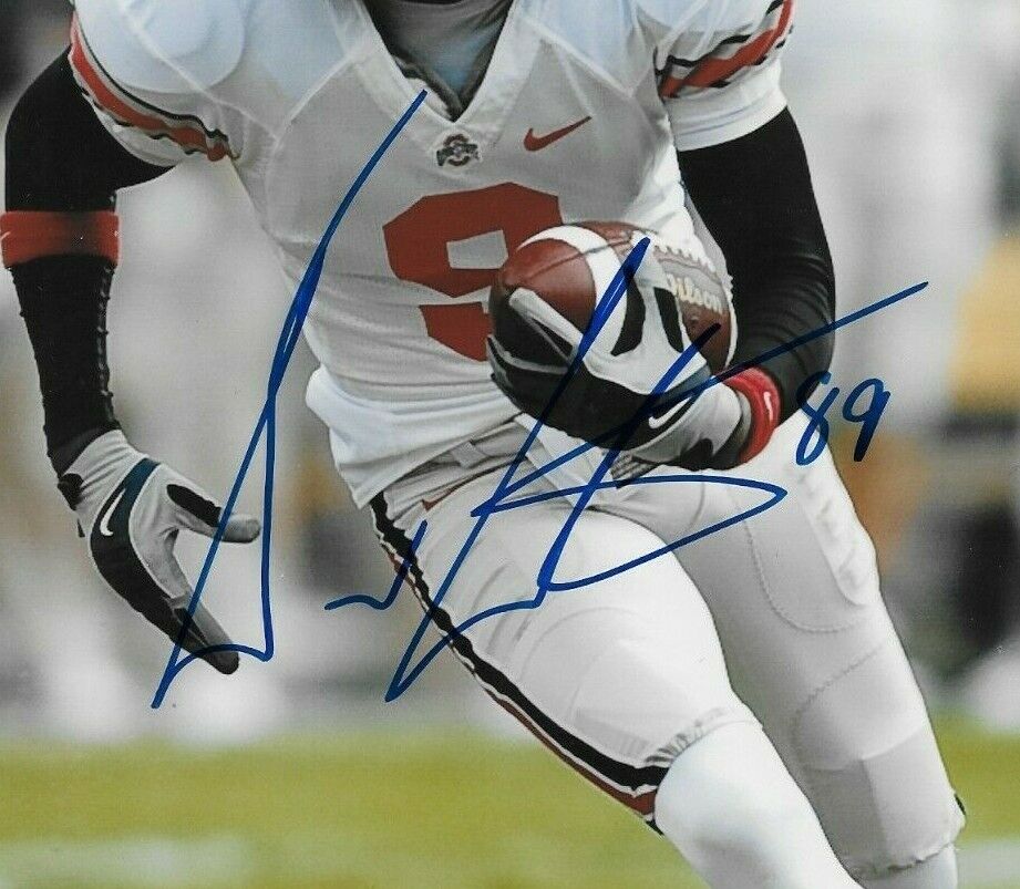 Auto. Ohio State Buckeyes Duron Carter Montreal Alouettes 8x10 Photo Original