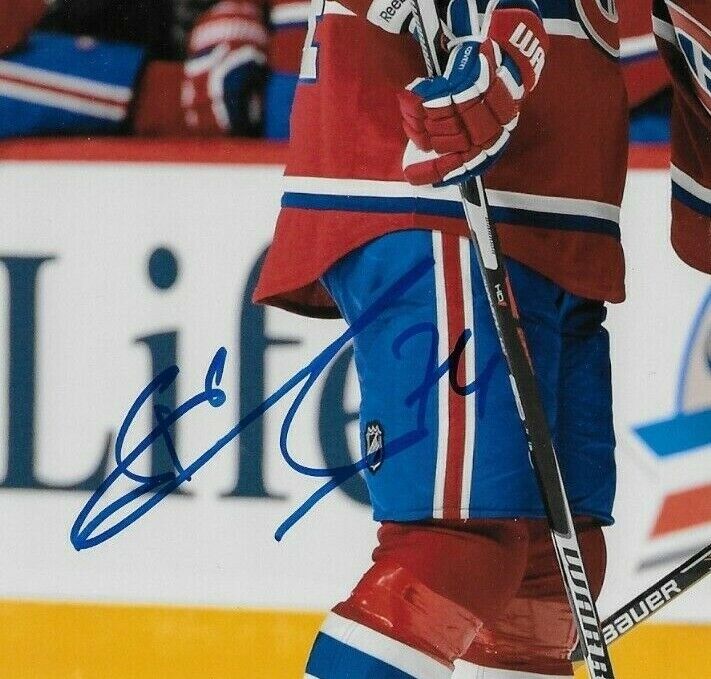 Photo autographiée 8x10 des Canadiens de Montréal Alexei Emelin #2 Original