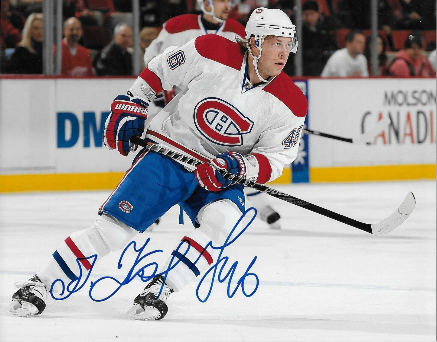 Autographed Montreal Canadiens Andrei Kostitsyn 8x10 Photo Original