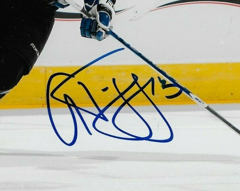 Photo autographiée 8x10 d'Alex Tanguay du Lightning de Tampa Bay