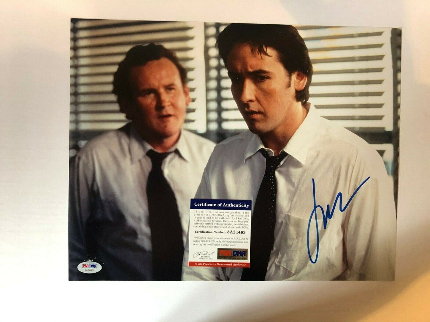 Autographed Con Air signed John Cusack 11x14 w/ PSA cert Original