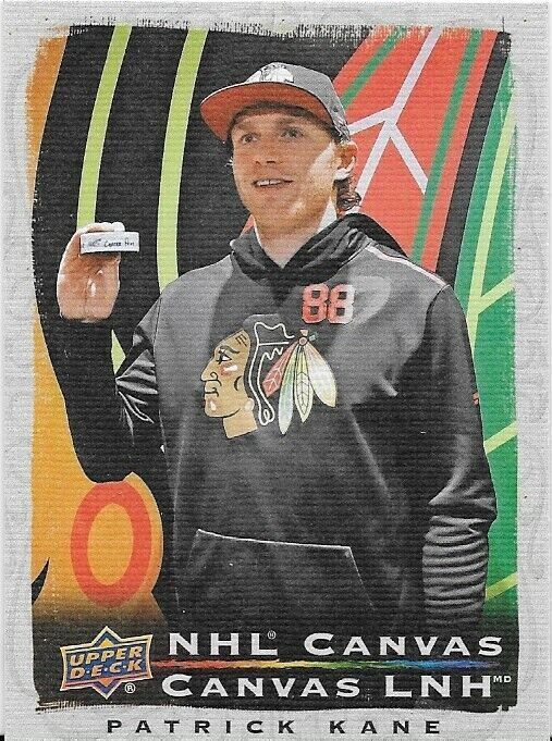 Carte à insérer Patrick Kane en toile Tim Horton's NHL 2020-21 UD