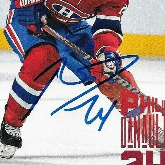 Autographed Philip Danault Montreal Canadiens Postcard 2019-20 Original