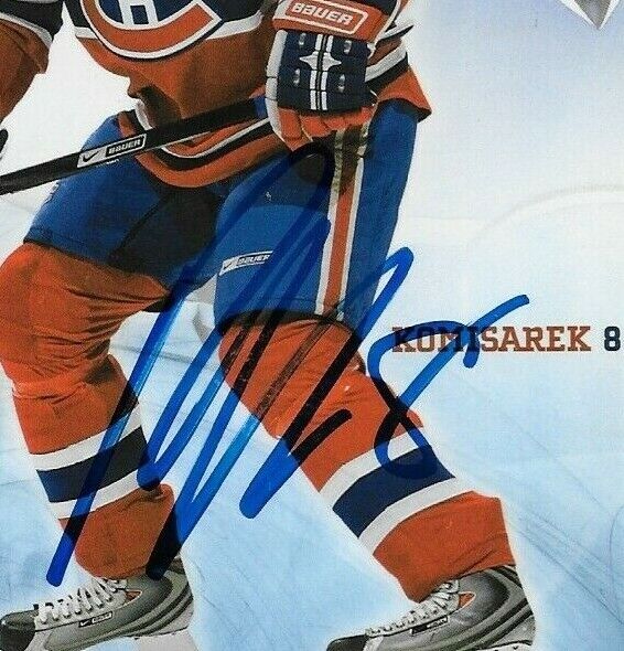 Autographed Mike Komisarek Montreal Canadiens Postcard 2007-08 Original