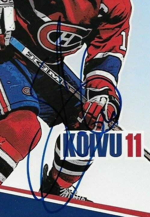 Autographed Saku Koivu Montreal Canadiens Postcard 2006-07 Original