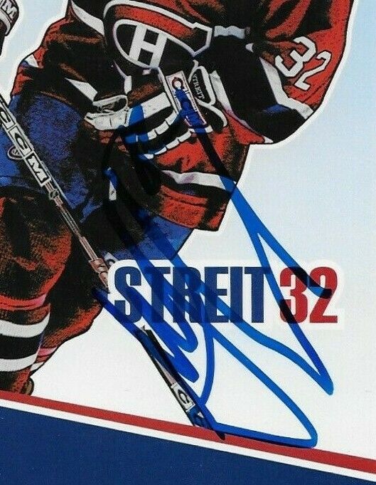 Autographed Mark Streit Montreal Canadiens Postcard 2006-07 Original