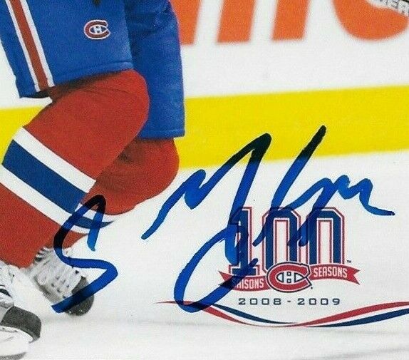 Carte postale originale autographiée par Sergei Kostitsyn des Canadiens de Montréal 2008-09