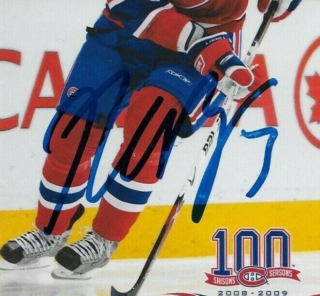 Carte postale originale autographiée par Ryan O'Byrne des Canadiens de Montréal 2008-09