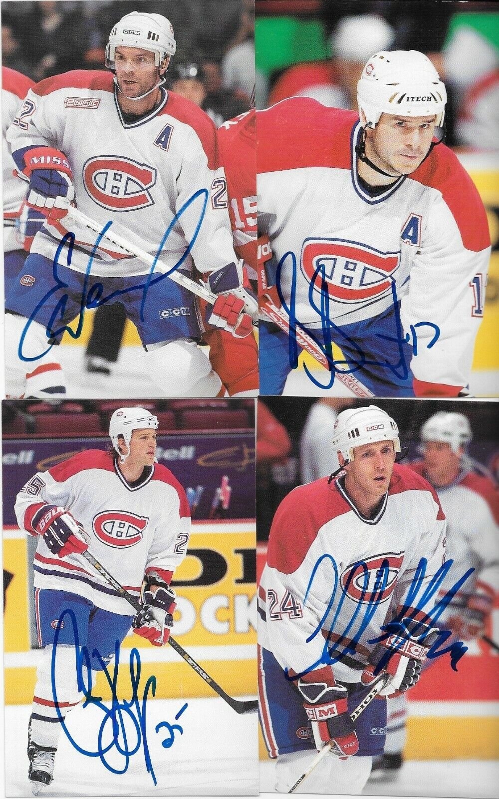 30 Auto. Koivu Garon Linden Montreal Canadiens Postcard Set 2000-01 Original +4