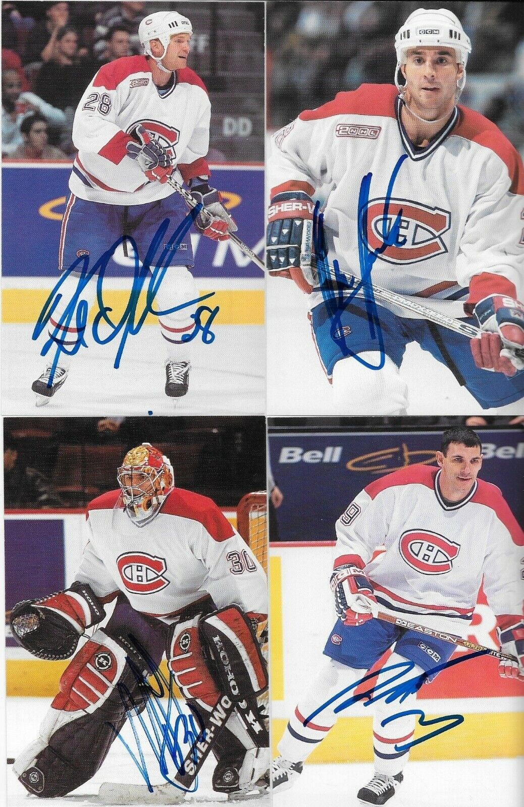 30 Auto. Koivu Garon Linden Montreal Canadiens Postcard Set 2000-01 Original +4