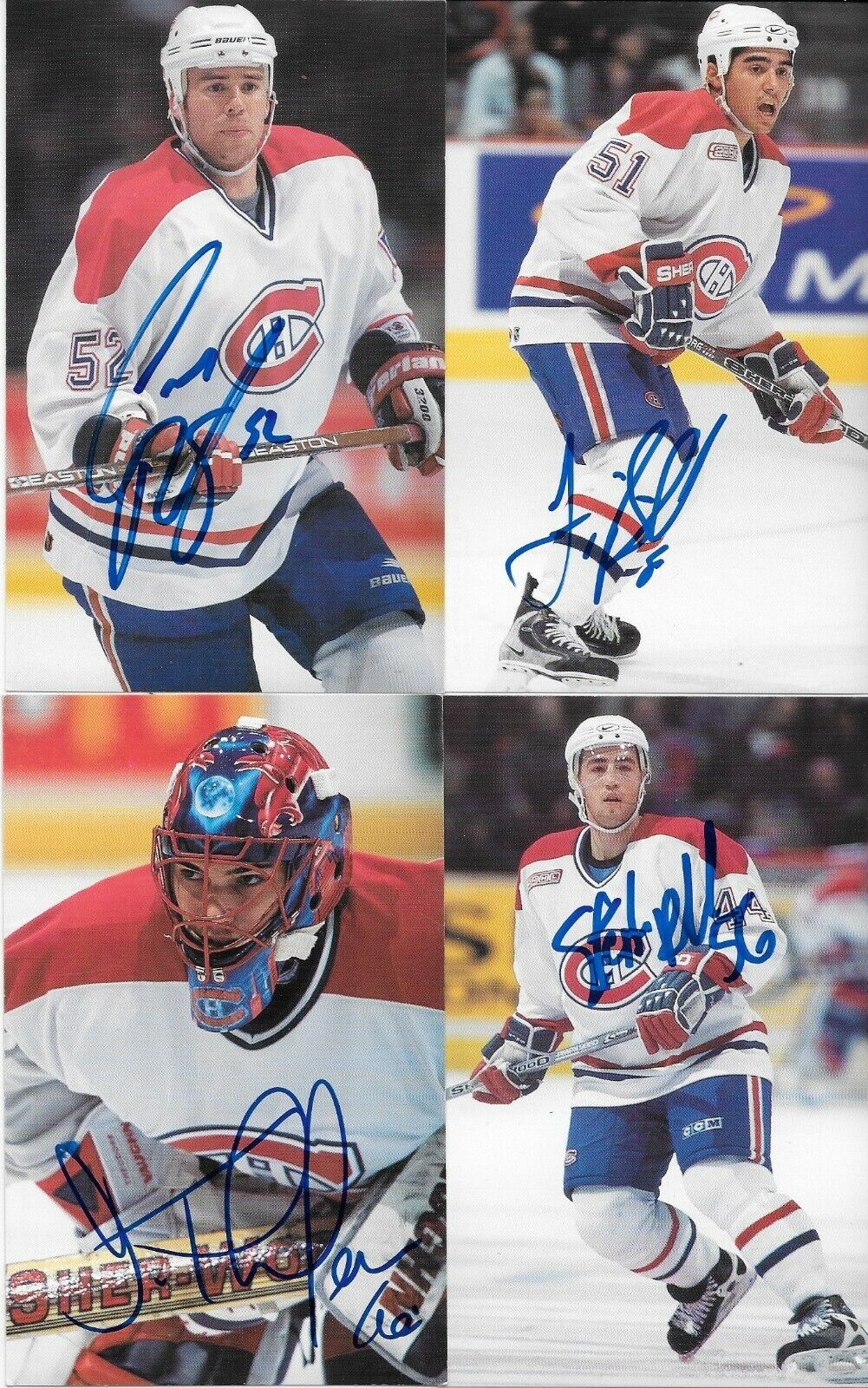 30 Auto. Koivu Garon Linden Montreal Canadiens Postcard Set 2000-01 Original +4