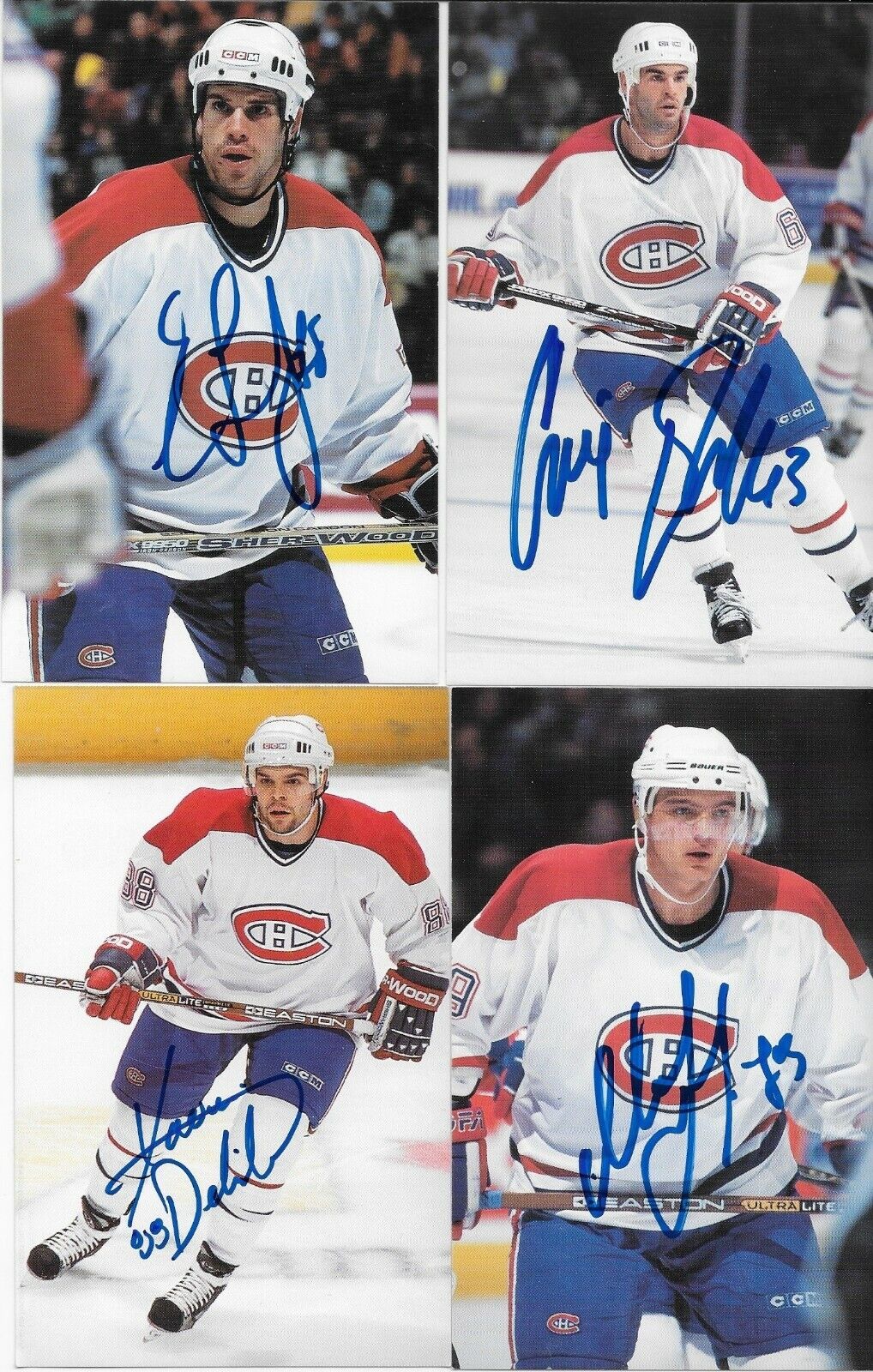 30 Auto. Koivu Garon Linden Montreal Canadiens Postcard Set 2000-01 Original +4