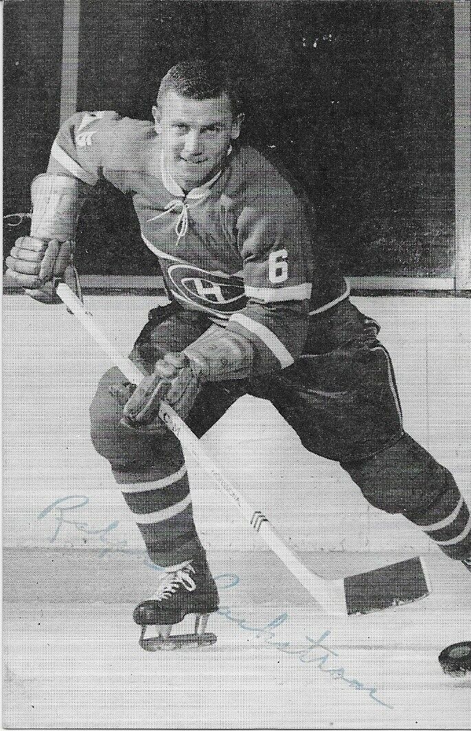 Autographed Ralph Backstrom Montreal Canadiens 1960's Postcard Original