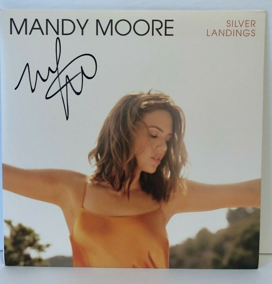 Autographed Silver Linings Vinyl Signed by Mandy Moore LP with JSA cert