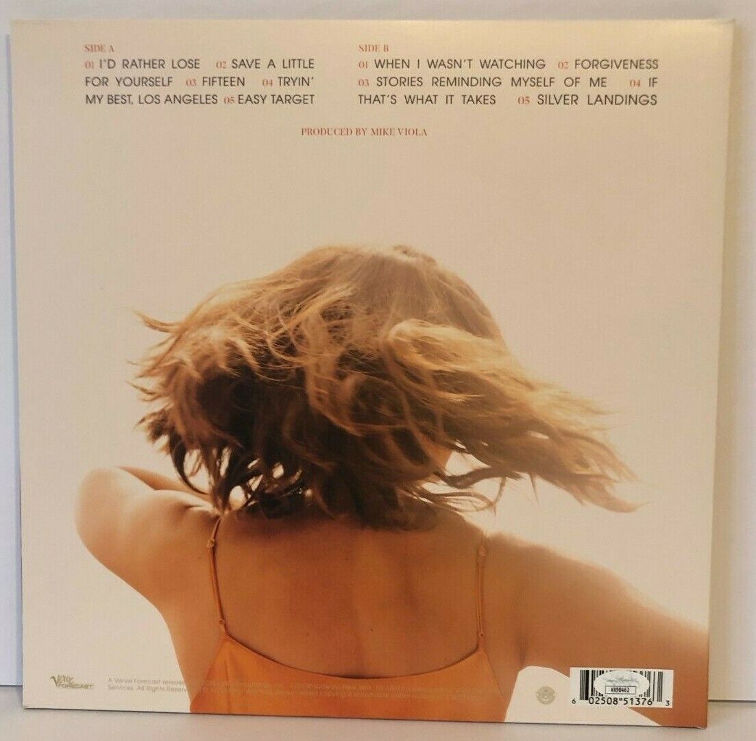 Autographed Silver Linings Vinyl Signed by Mandy Moore LP with JSA cert
