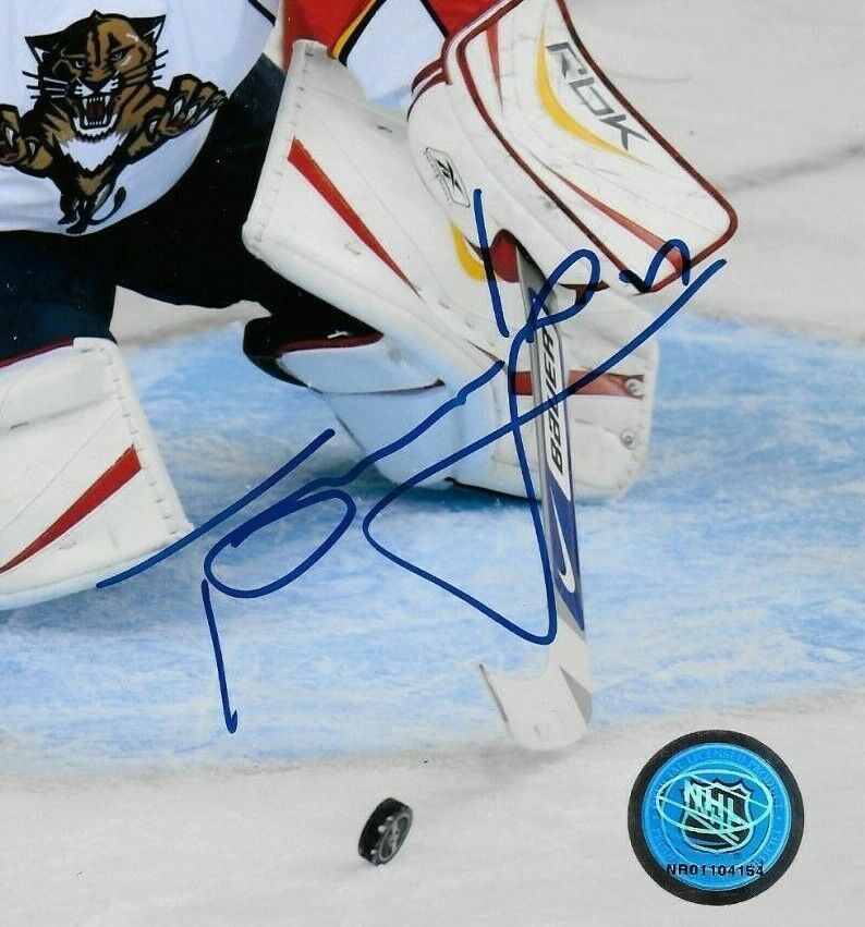 Autographed Florida Panthers Tomas Vokoun 8x10 Photo Original