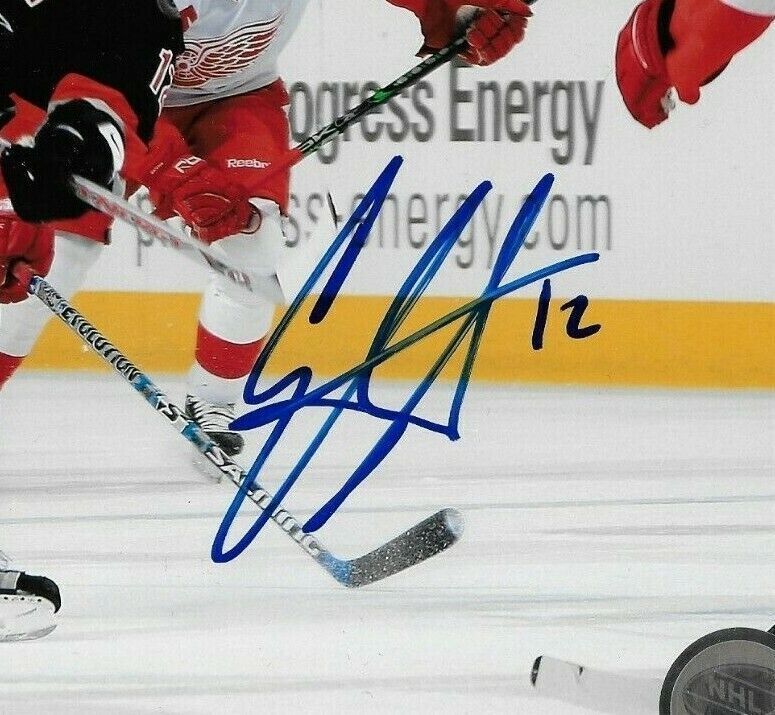 Photo 8x10 autographiée par Eric Staal des Hurricanes de la Caroline #6