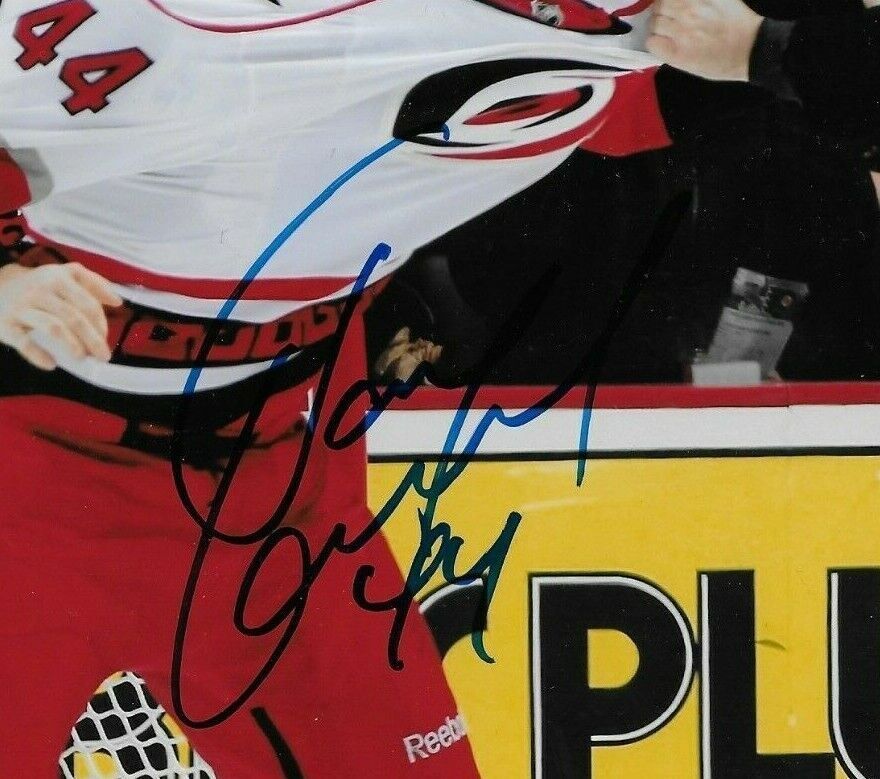 Photo originale autographiée de Jay Harrison des Hurricanes de la Caroline 8x10